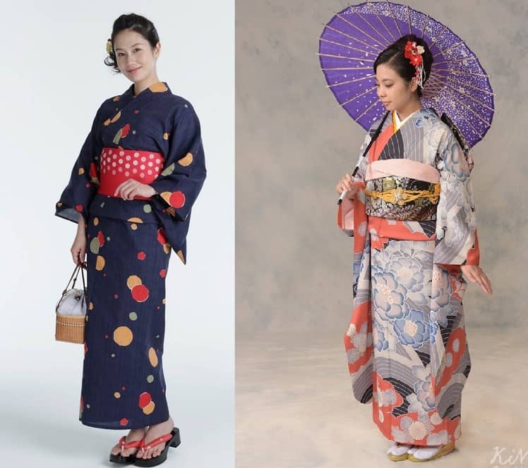 What is the difference Japanese Kimono and Yukata?