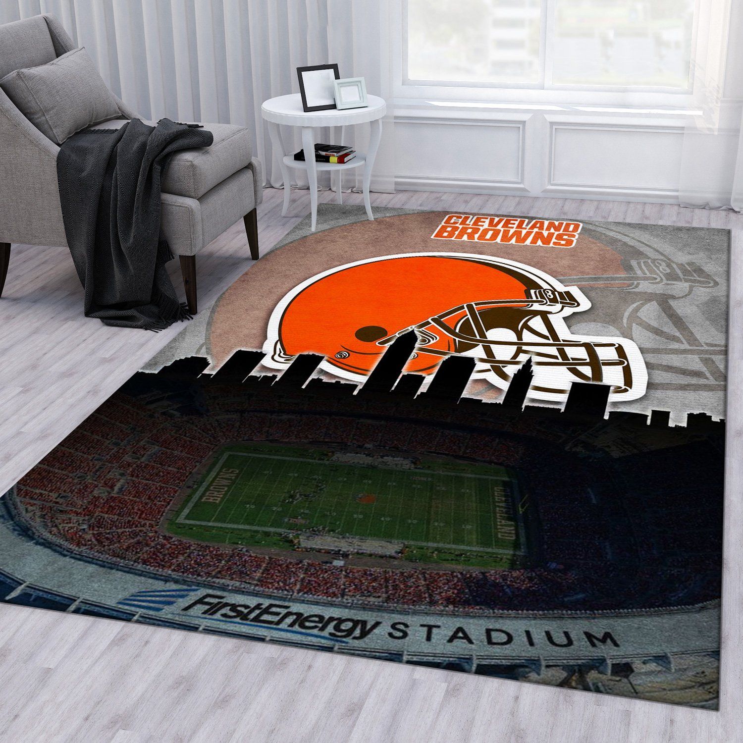 Cleveland Browns Nfl Area Rug For Christmas Bedroom Rug Home US Decor