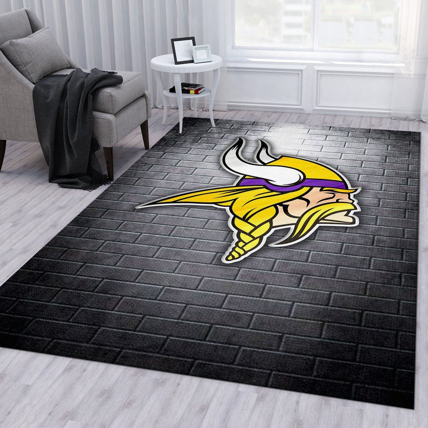 Minnesota Vikings Nfl Area Rug Bedroom Rug Home US Decor - Travels in  Translation