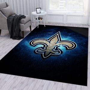 New Orleans Saints NFL Area Rug For Christmas Living Room Rug