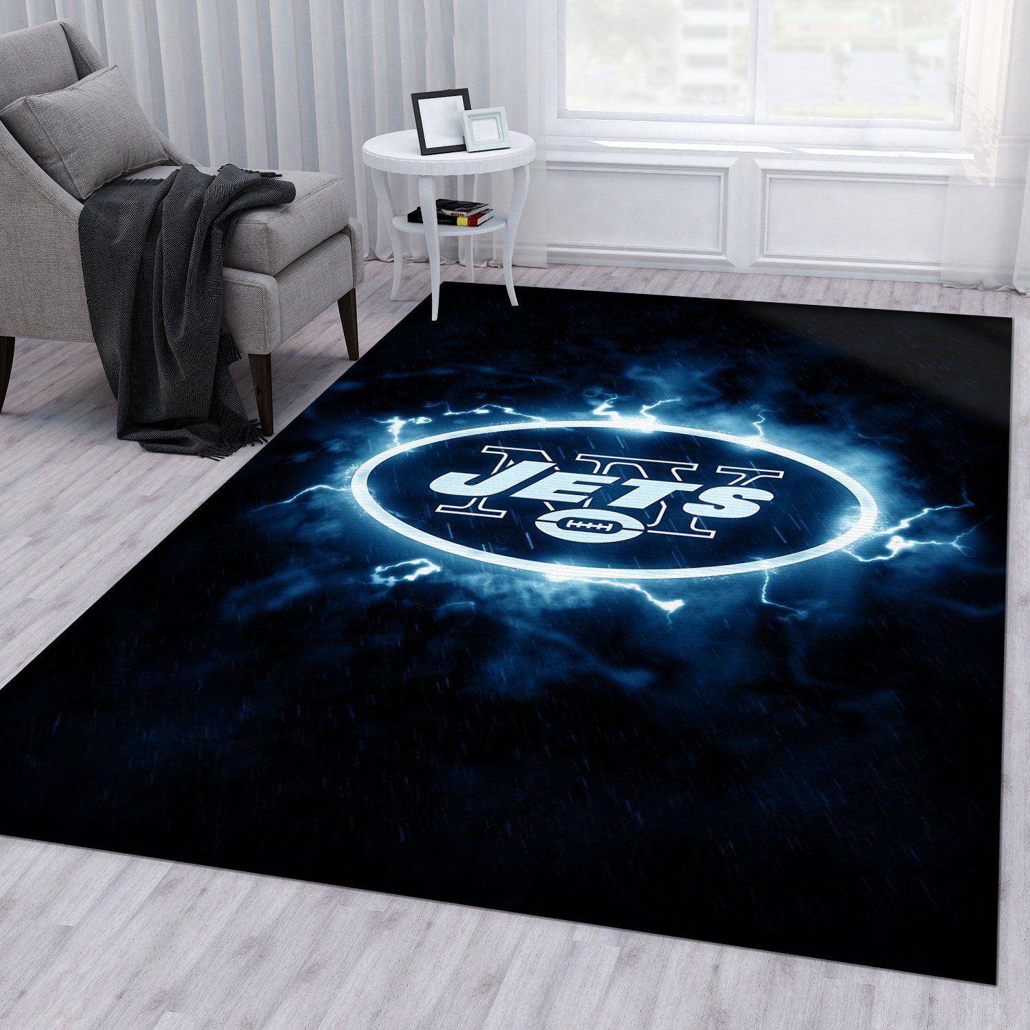 New York Jets Area Rugs Living Room Carpet Christmas Gift Floor