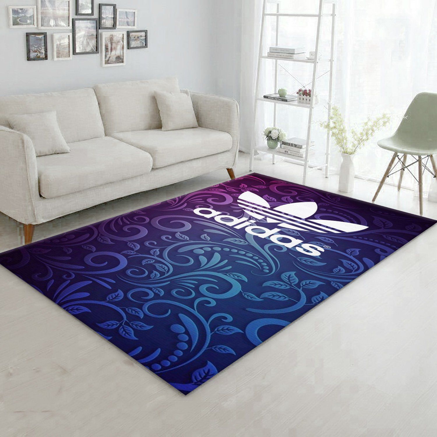 Adidas Area Rug Bedroom Rug Family Gift US Decor