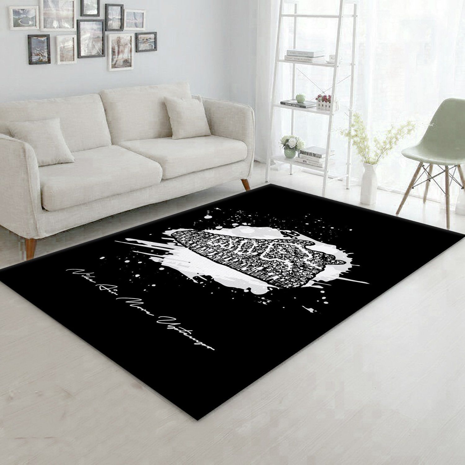 Air More Uptempo Doodle Area Rug For Christmas Living Room Rug Family Gift US Decor