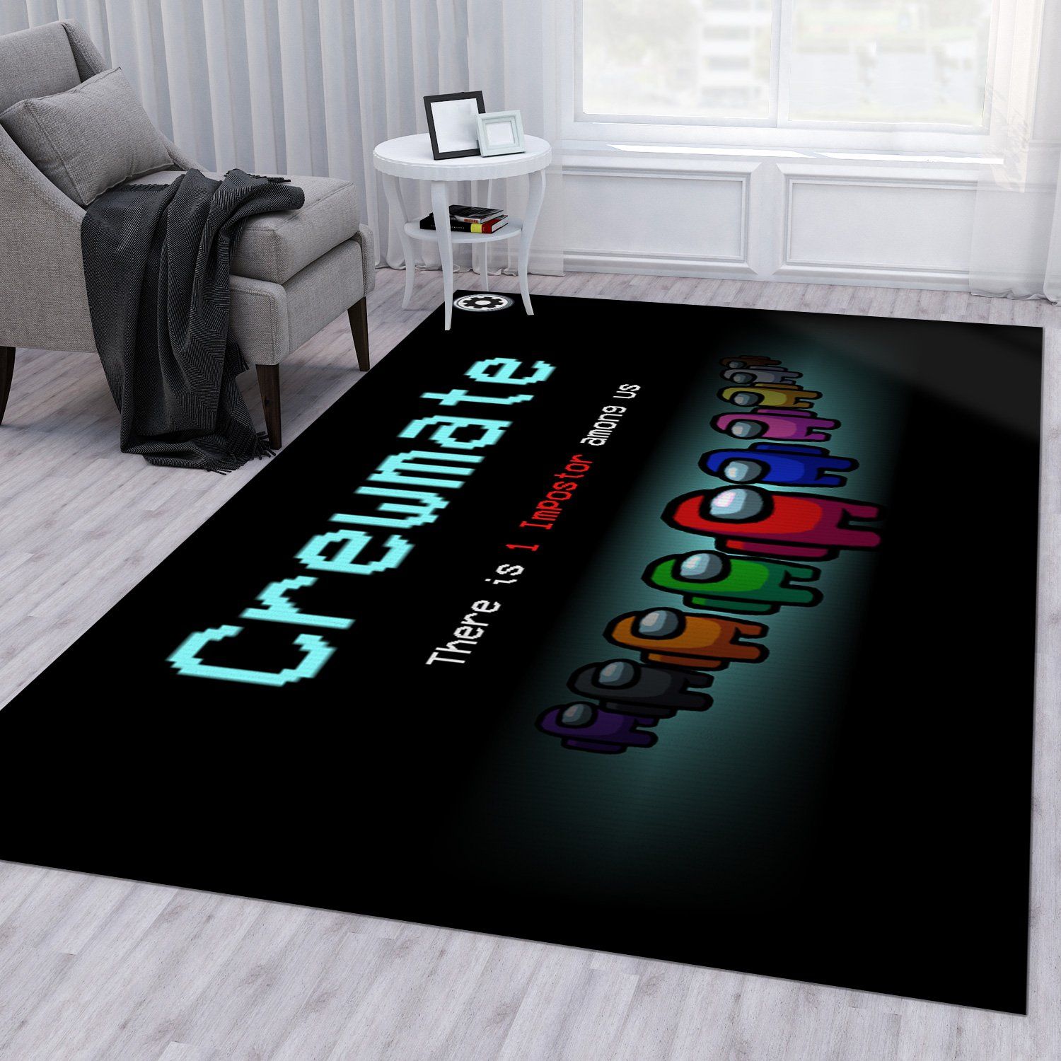 Among Us Ver3 Gaming Area Rug Bedroom Rug Christmas Gift US Decor