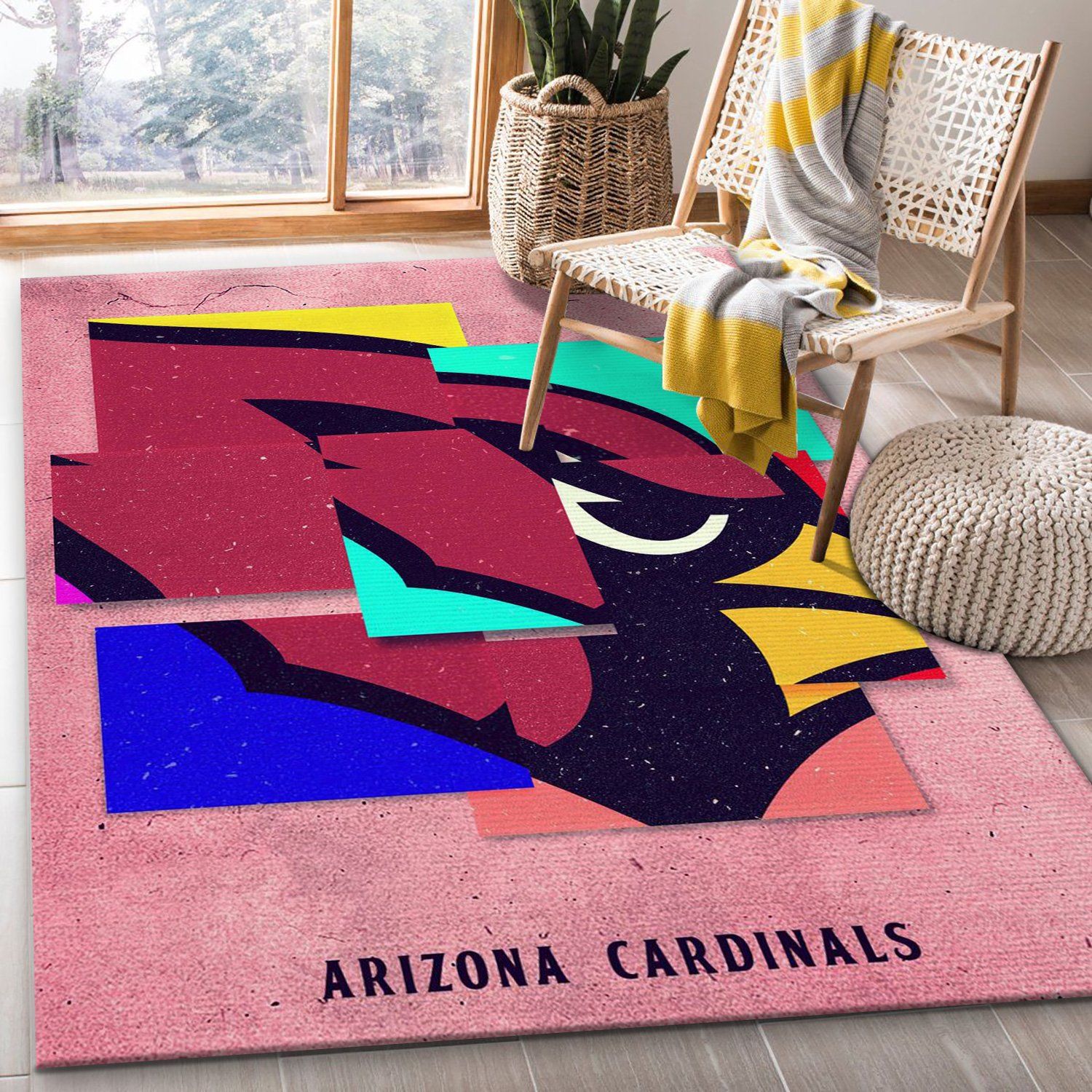 Arizona Cardinals NFL Area Rug For Christmas Living Room Rug US Gift Decor