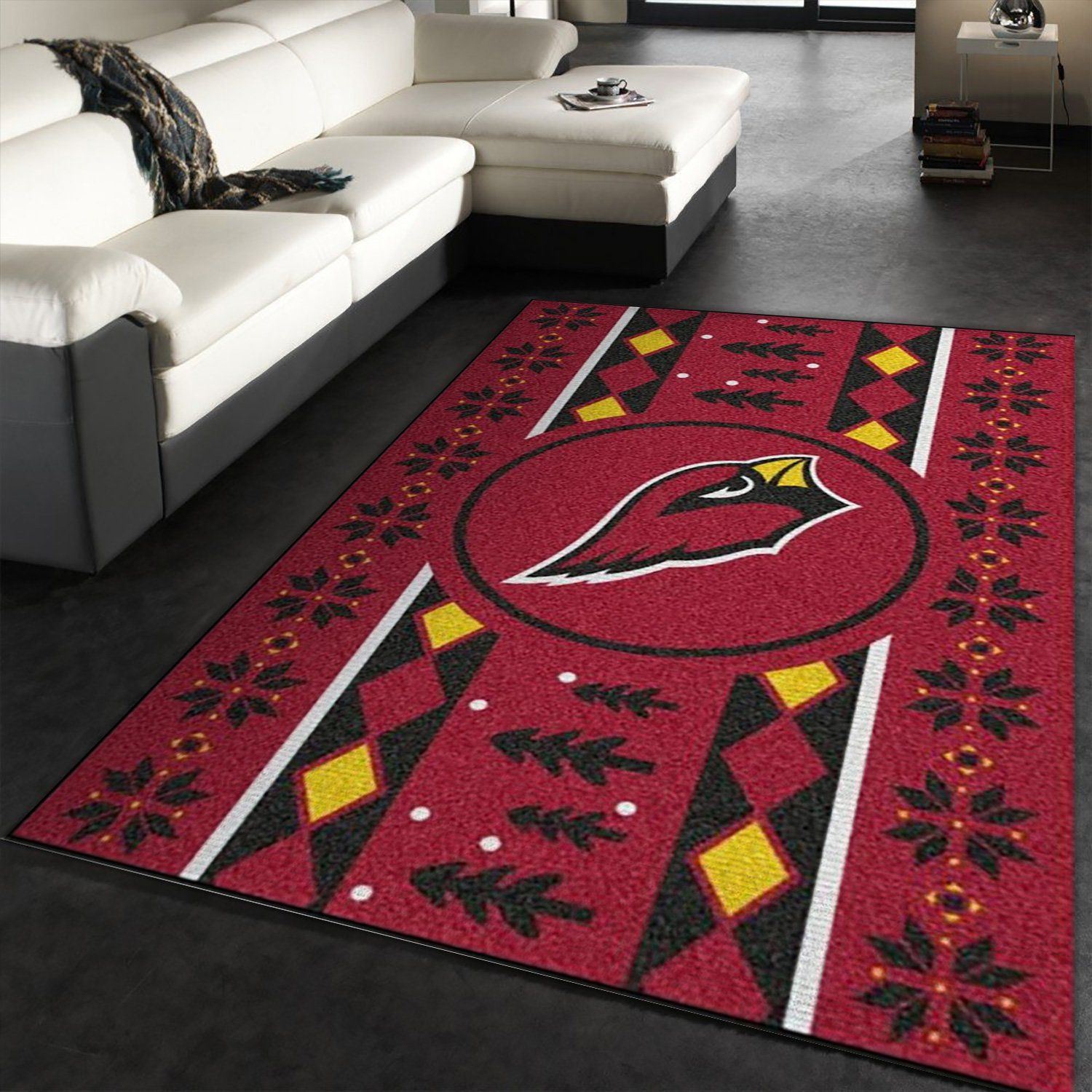 Arizona Cardinals Nfl Area Rug, Kitchen Rug, Family Gift US Decor