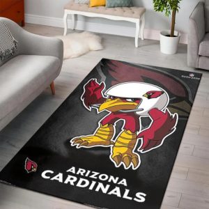 Arizona cardinals nfl team logos and us type 3174 Rectangle Rug