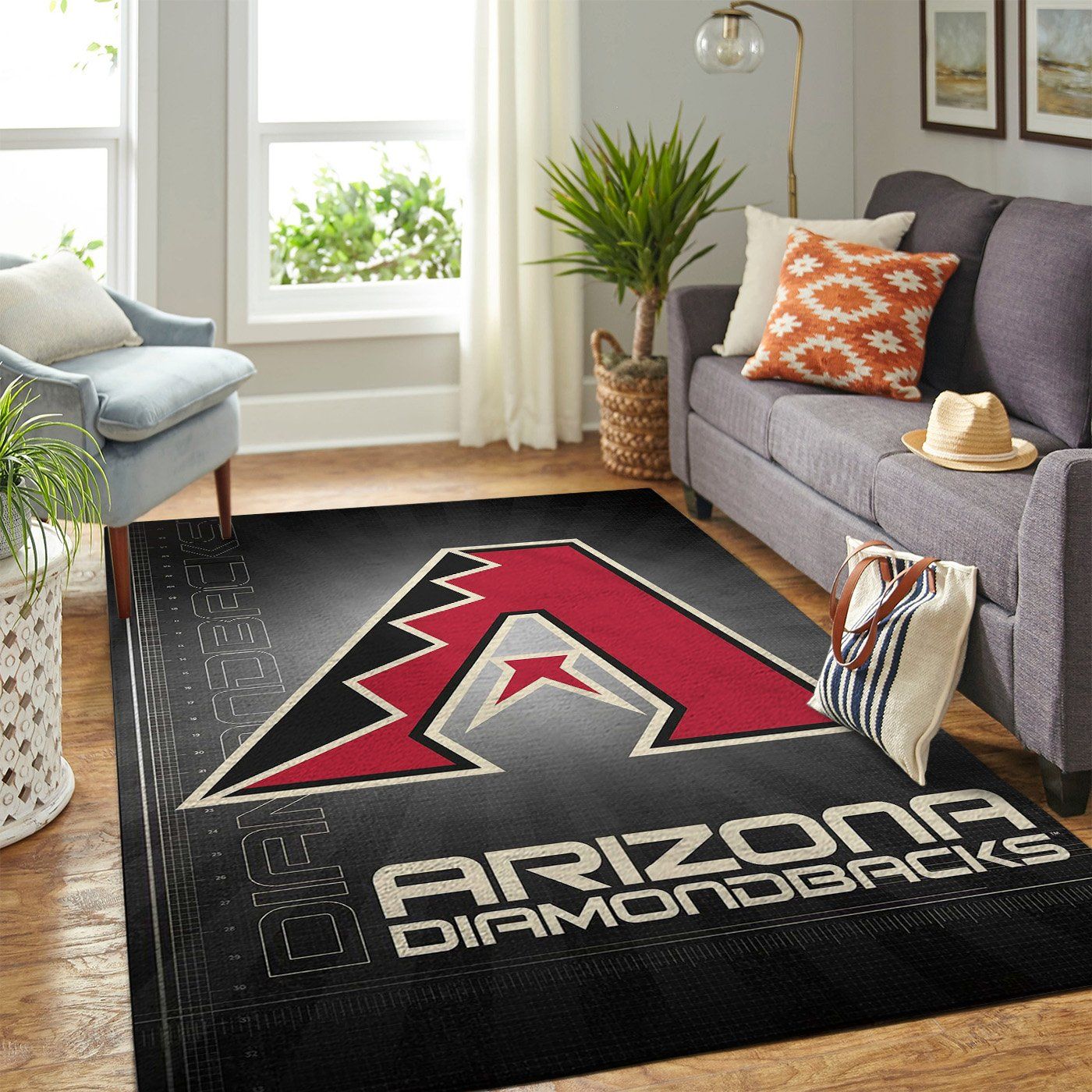 Arizona Diamondbacks Mlb Team Logo Style Nice Gift Home Decor Rectangle Area Rug