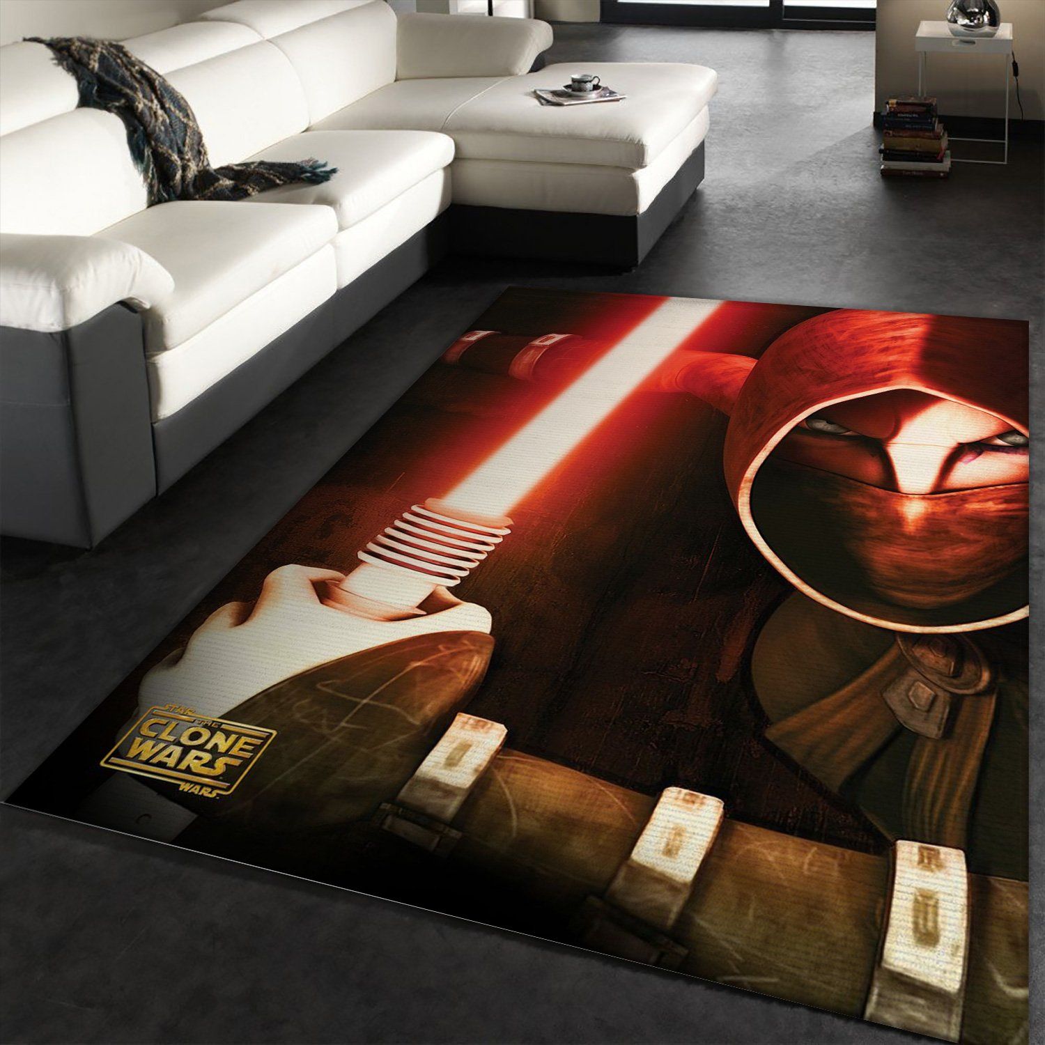 Asajj Ventress Star War Character Rug, Living Room Rug, Floor Decor Home Decor