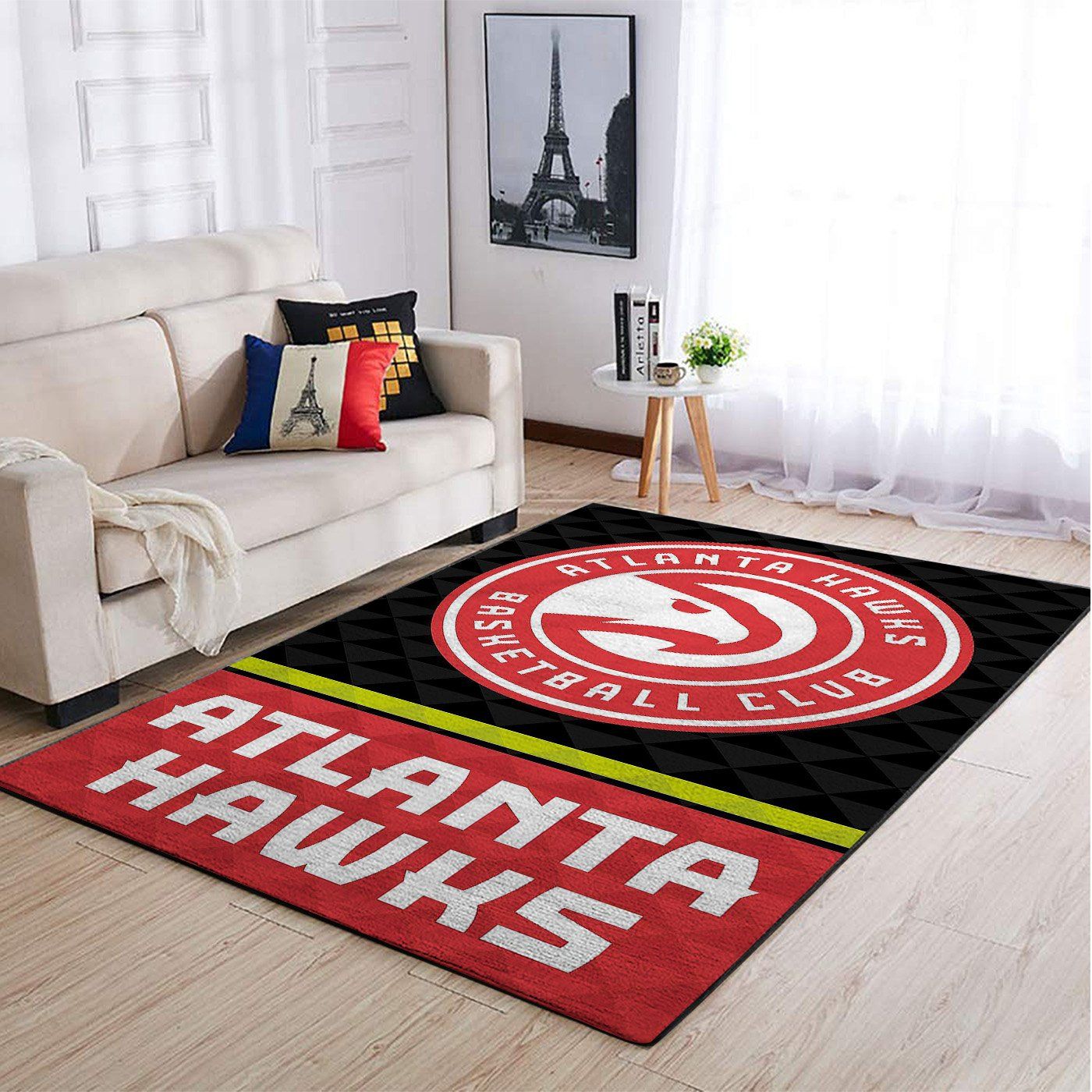 Atlanta Hawks Nba Team Logo Style Nice Gift Home Decor Rectangle Area Rug