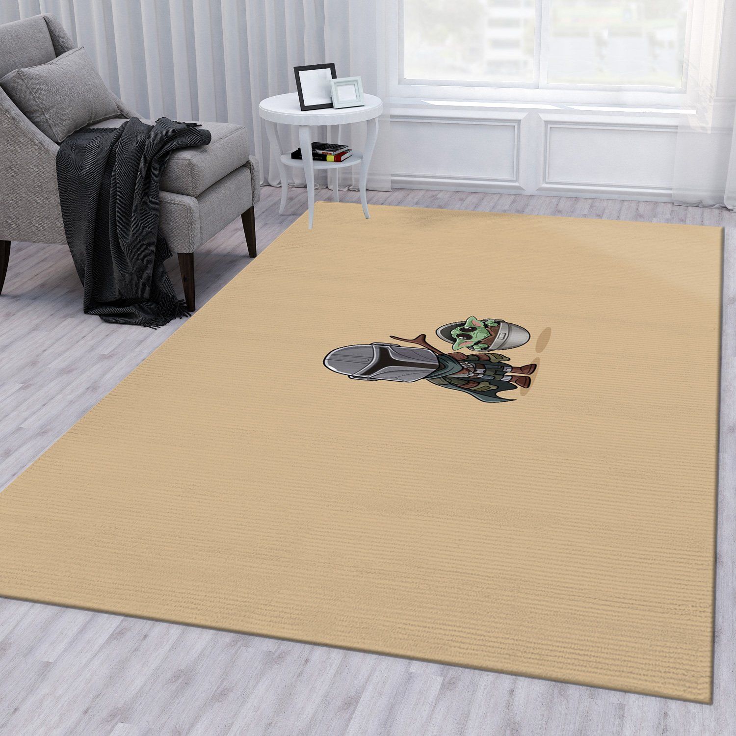 Baby Yoda Ver7 Area Rug For Christmas Bedroom Rug US Gift Decor