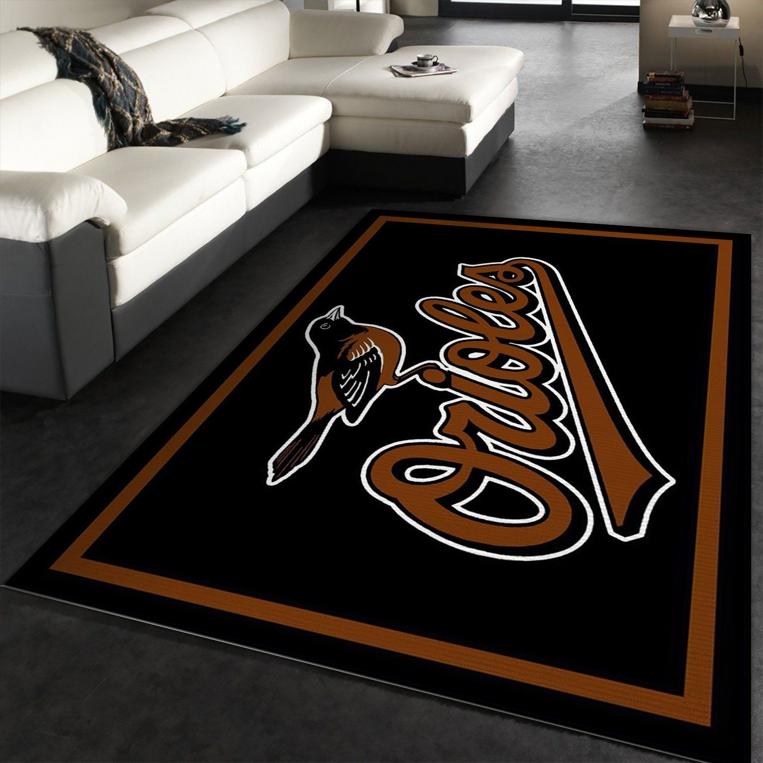 Baltimore Orioles Imperila Spirit Rug Area Rug, Living room and bedroom Rug, US Gift Decor