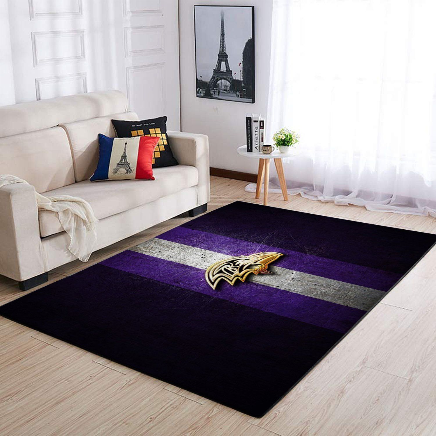 Baltimore Ravens Area Rug Nfl Football Floor Decor 1910074