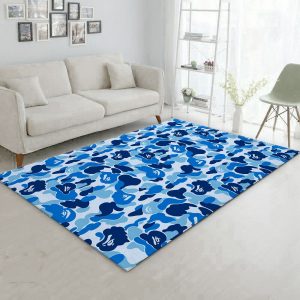 LV Logo Rug Hypebeast Living Room Bedroom Carpet Fashion Brand Floor Decor