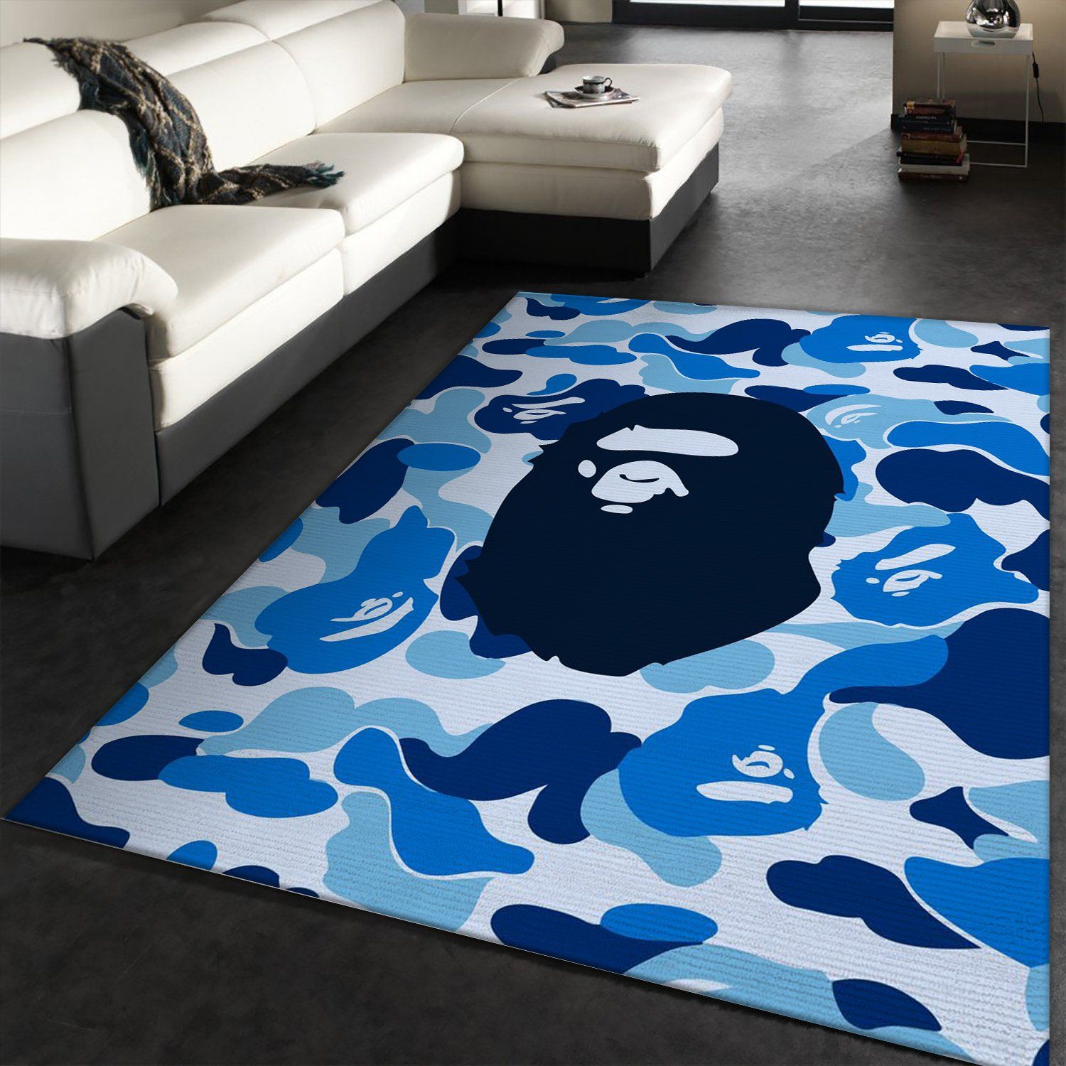 Bape Ft Louis Vuitton Rugs Living Room Rug Floor Decor Home Decor - Teeruto