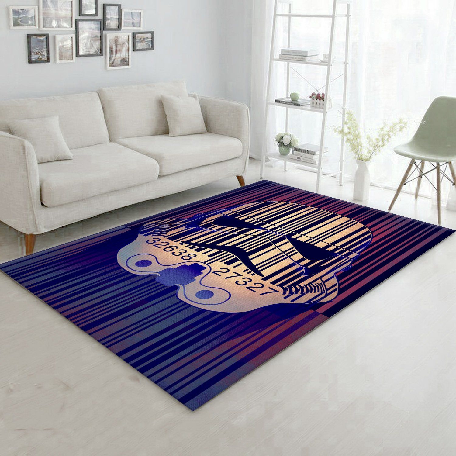 Barcode Star War Area Rug Carpet, Bedroom Rug, US Gift Decor