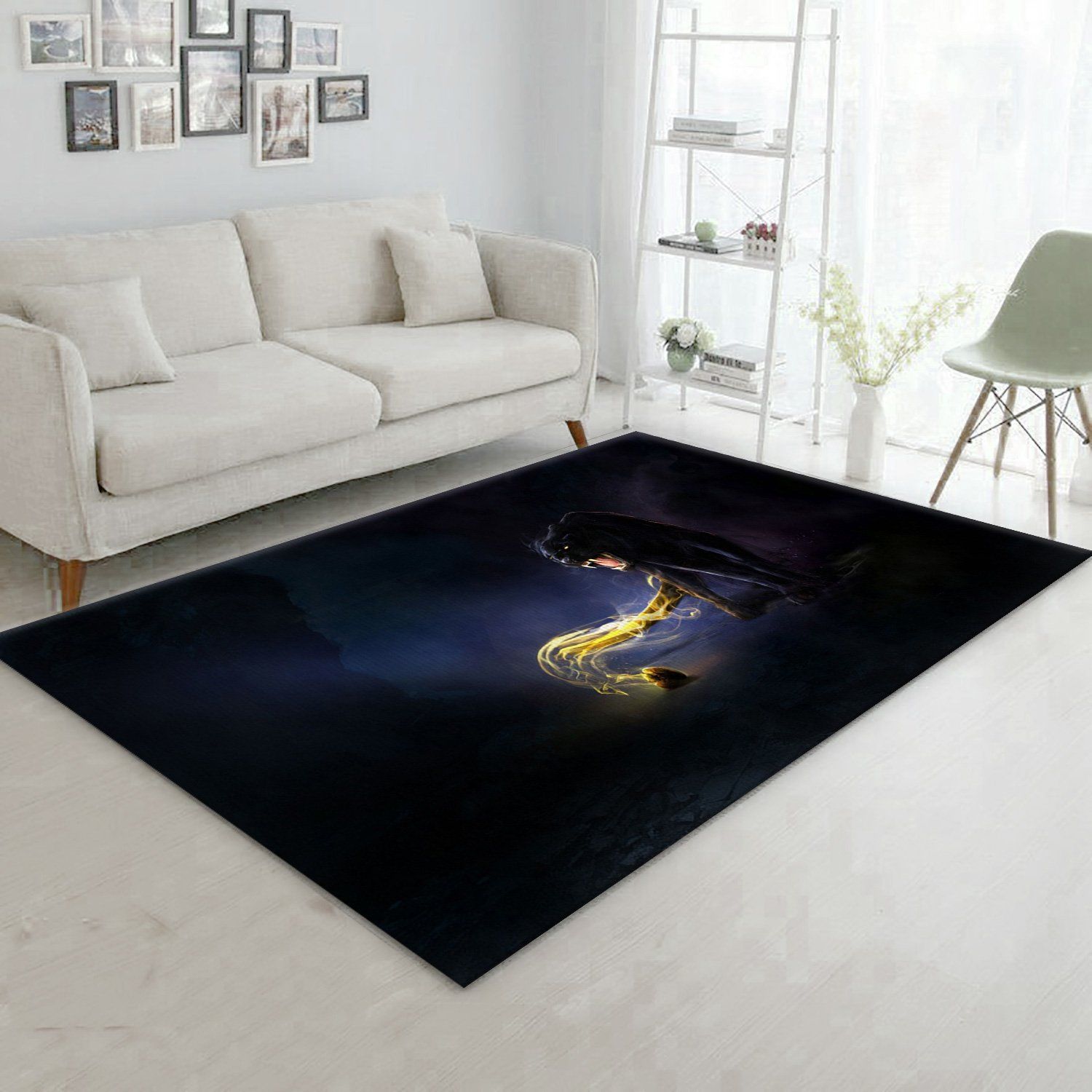 Black Panther Ver2 Movie Area Rug Living Room Rug Floor Decor Home Decor