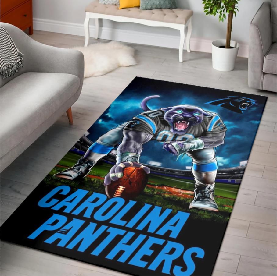 Carolina Panthers Ferocious Football Nfl Area Rug Rugs For Living Room Rug Home Decor