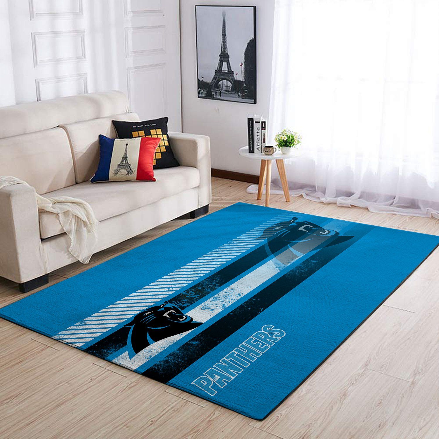 Carolina Panthers Nfl Team Logo Nice Gift Home Decor Rectangle Area Rug