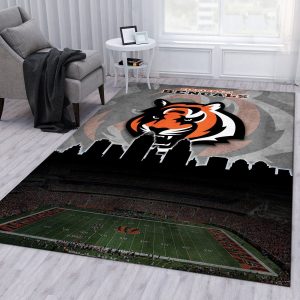 BEST Cincinnati Bengals Skyline NFL Area Rug For Christmas, Living