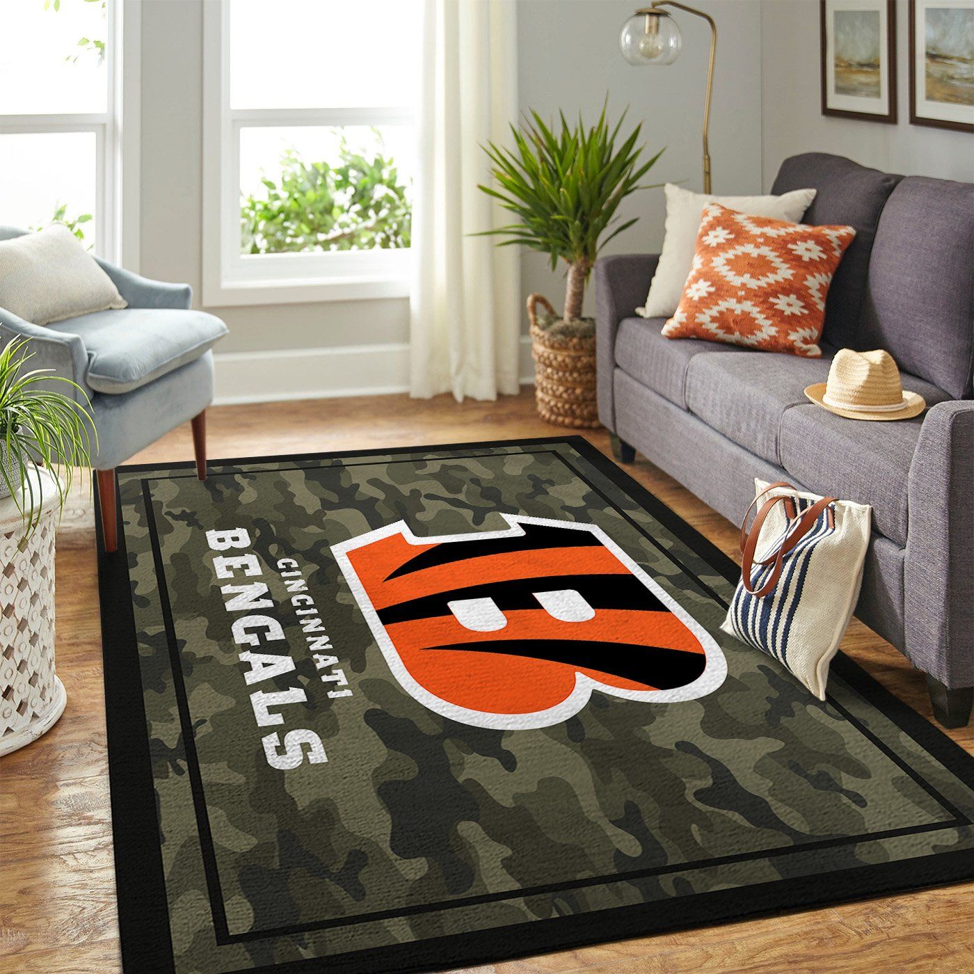 Cincinnati Bengals Nfl Team Logo Camo Style Nice Gift Home Decor