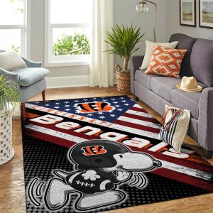 Cincinnati Bengals Football Rug