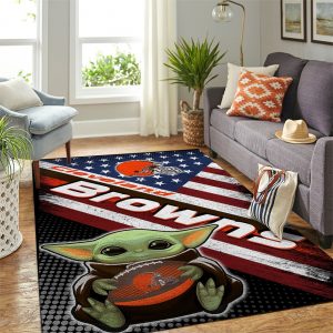 Cleveland Browns Nfl Area Rug Carpet, Kitchen Rug, Floor Decor