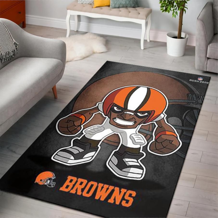 Cleveland Browns Area Rug Nfl Football Floor Decor 1910071