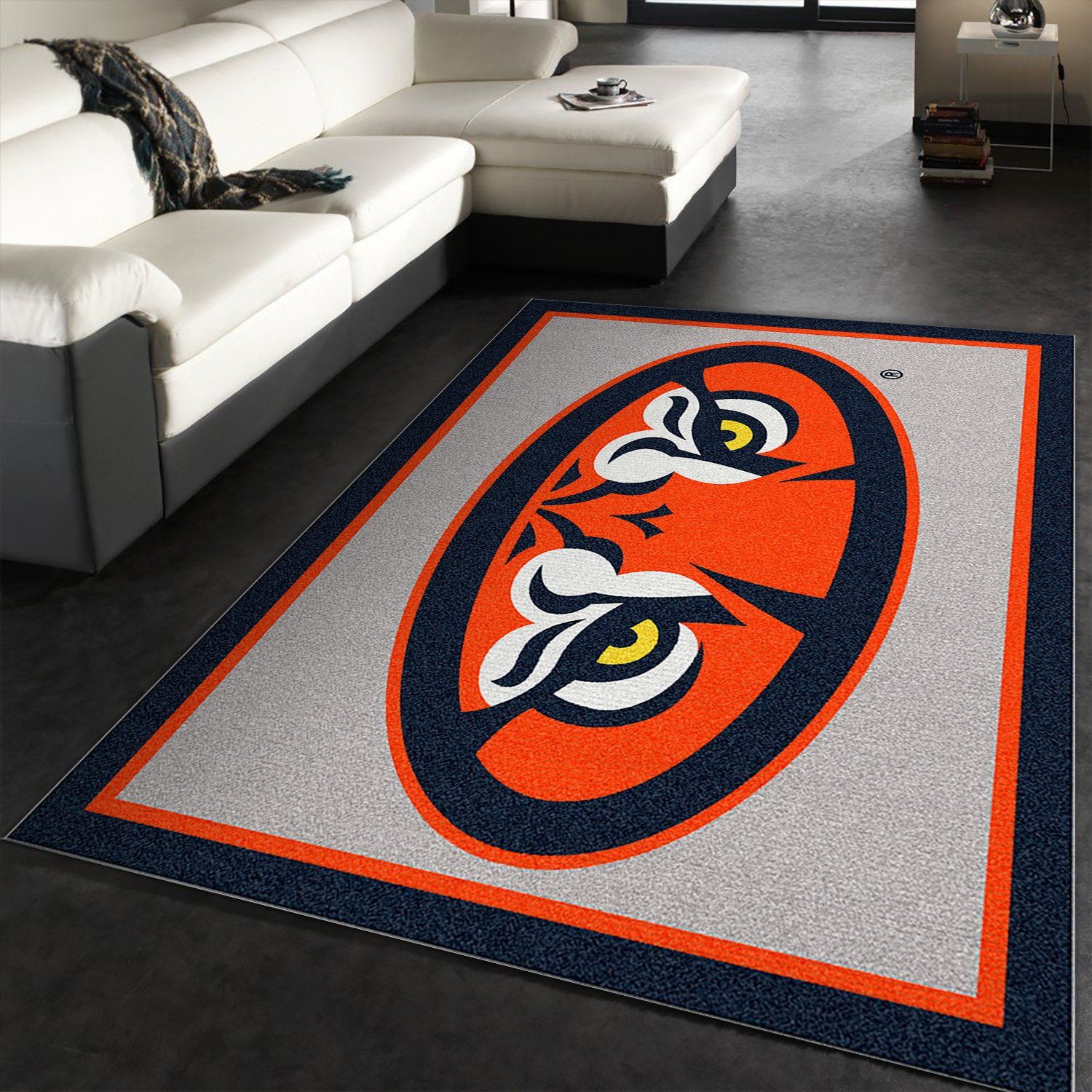 College Spirit Auburn Sport Area Rug Carpet Team Logo Floor Decor Home Decor