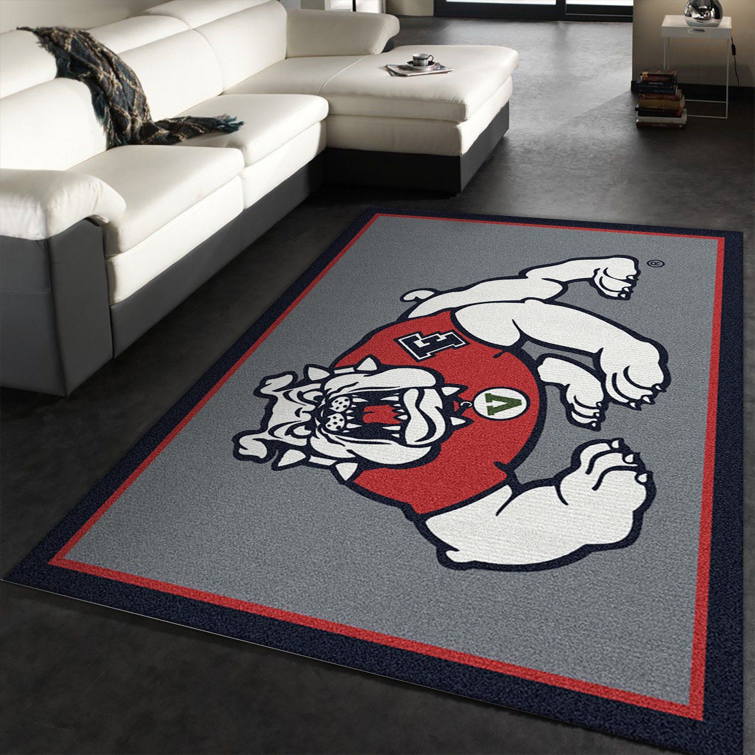 College Spirit Fresno State Sport Area Rug Team Logo Family Gift US Decor