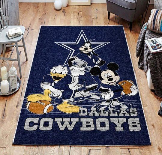 Dallas Cowboys Rug, Football Team Living Room Bedroom Carpet