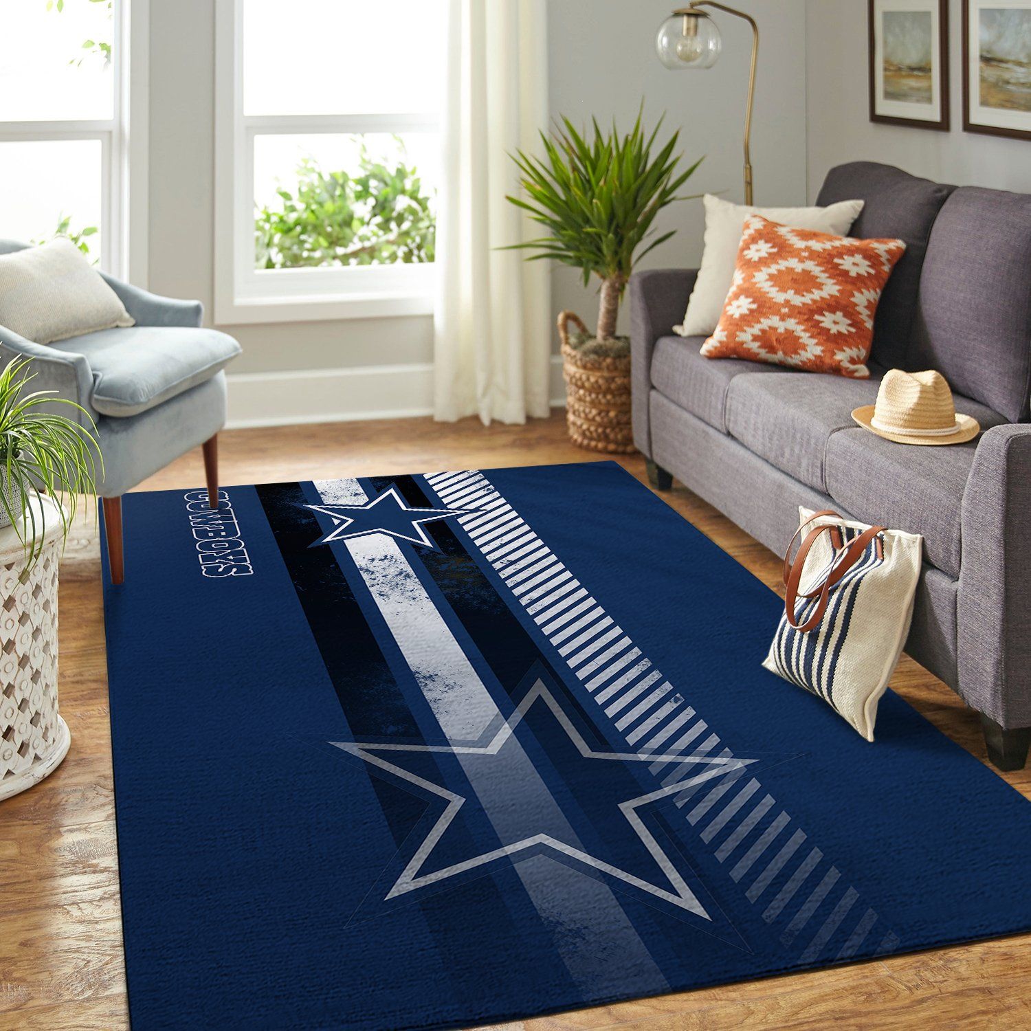 Dallas Cowboys Nfl Area Rug Living Room Rug US Gift Decor