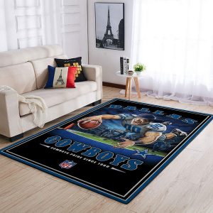 NFL Team Repeat Rug - Dallas Cowboys (Gray Background), 3'10x5'4 - Dallas  Cowboys (Gray Background) | NFL Team Repeat Rug