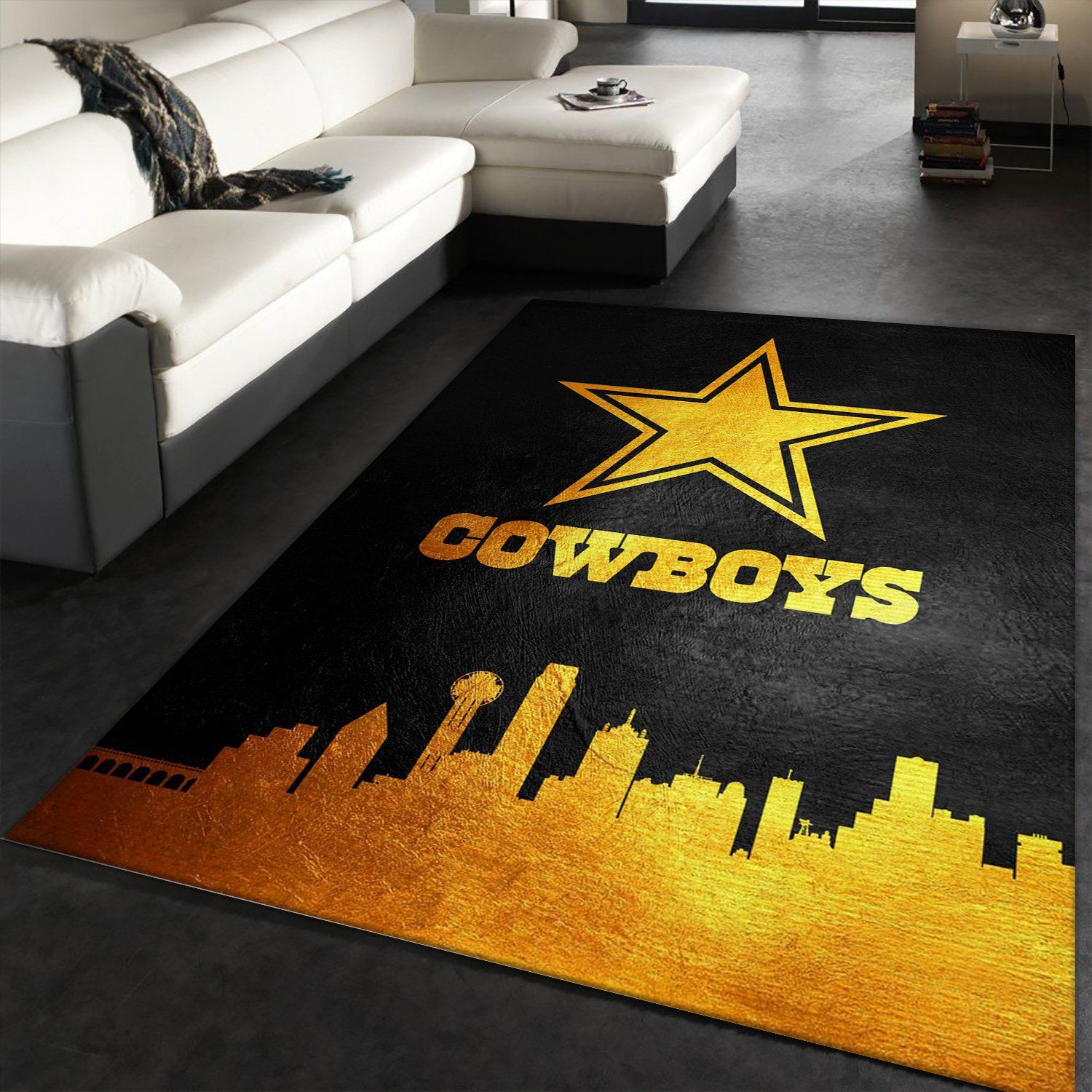 Dallas Cowboys Fade Rug NFL Team Area Rug Bedroom Rug Home Decor Floor Decor