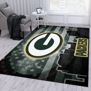 Green Bay Packers Skyline NFL Area Rug, Bedroom, Floor Decor Home Decor -  Travels in Translation