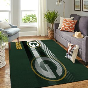 Green Bay Packers NFL Area Rug Living Room Rug Home Us Decor