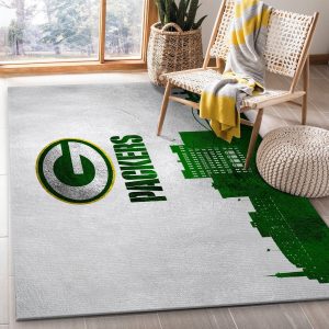 Green Bay Packers Area Rug Non-Slip Floor Mat Carpet Bedside Rug Front Door  Mat