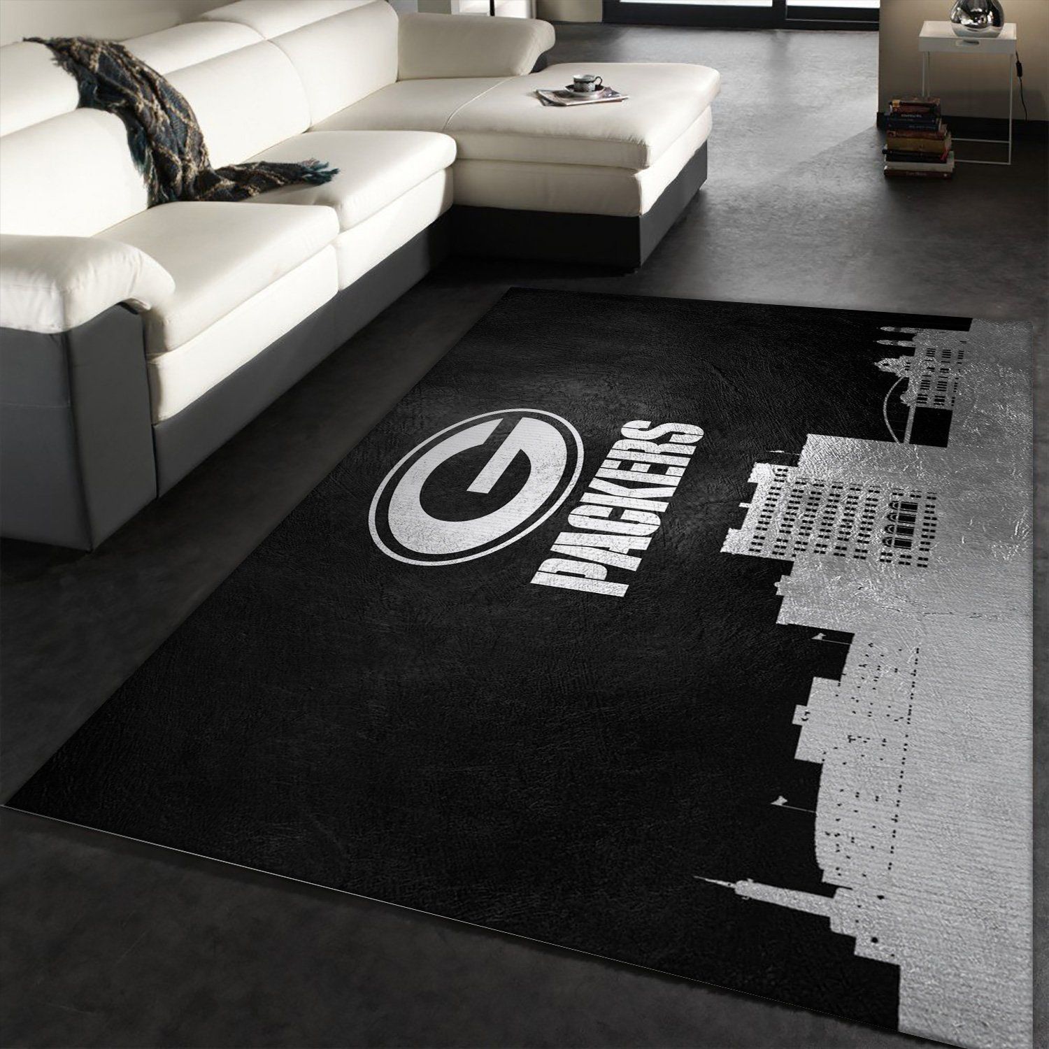 Green Bay Packers Skyline NFL Area Rug, Bedroom, Floor Decor Home Decor -  Travels in Translation