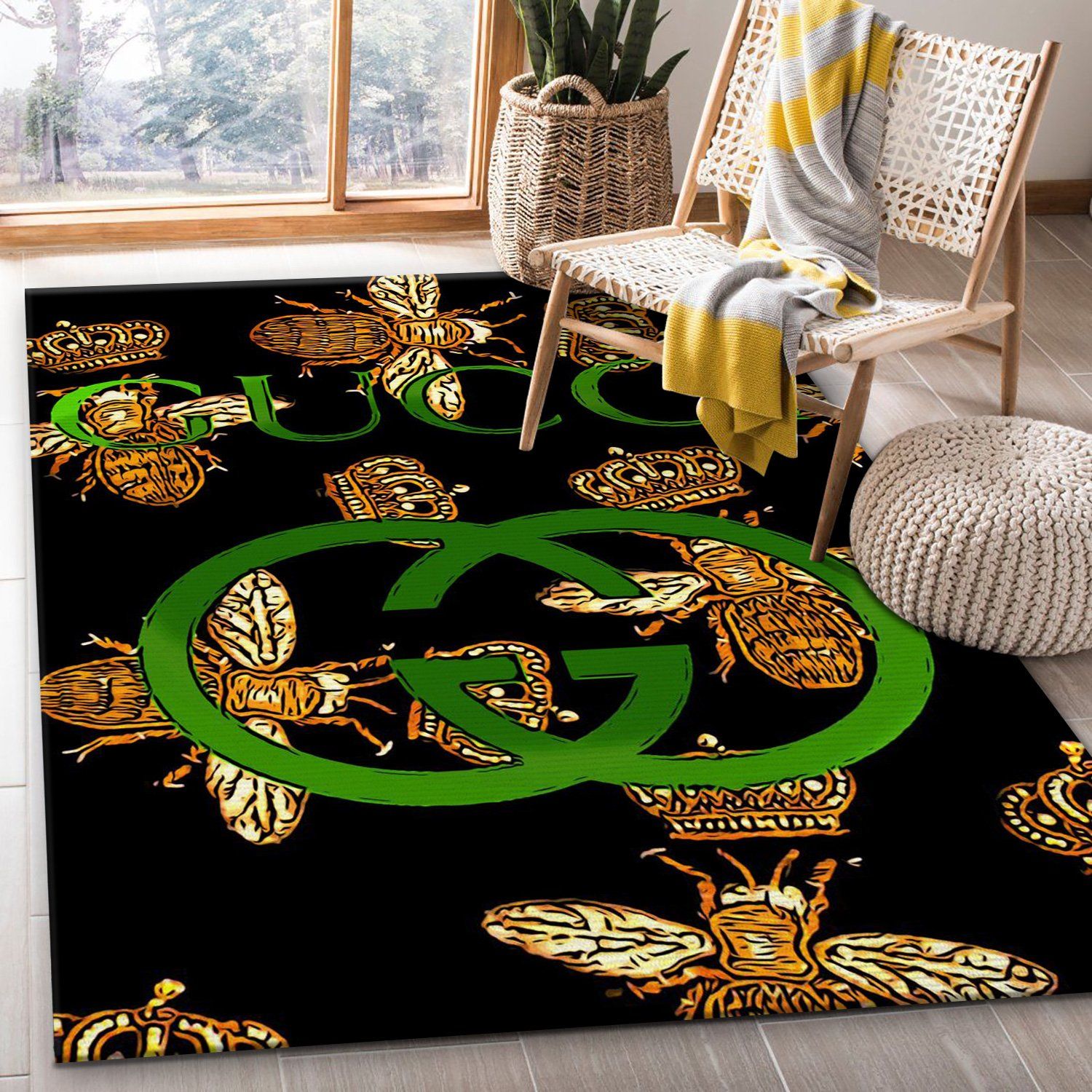 Lv And Supreme Luxury Brand 16 Area Rug Carpet Living Room - TAGOTEE