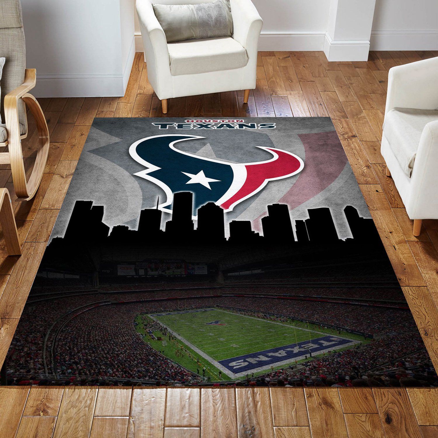 Houston Texans Football Rug