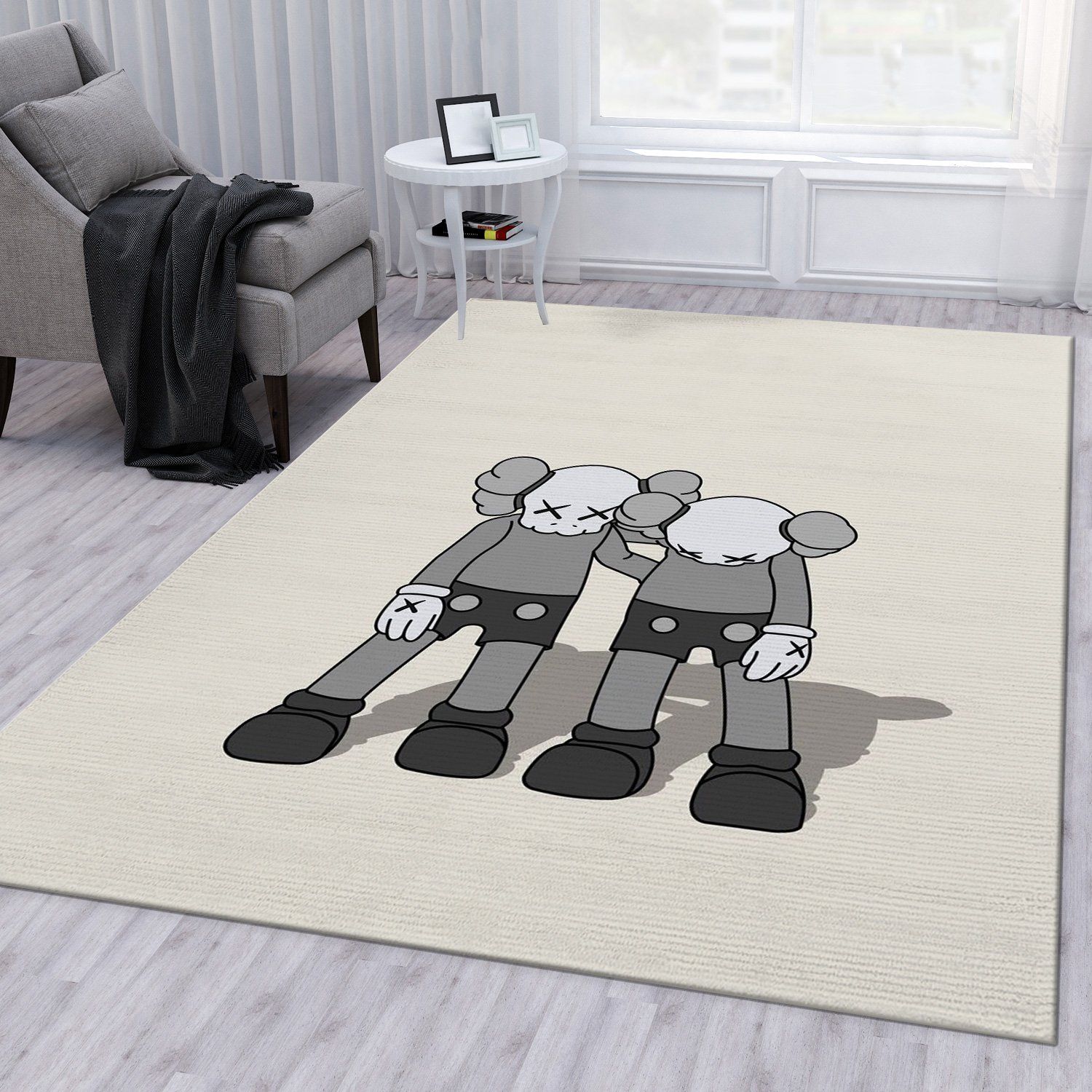 Kaws Small Lie Set Area Rug Living Room Rug US Gift Decor - Travels in  Translation