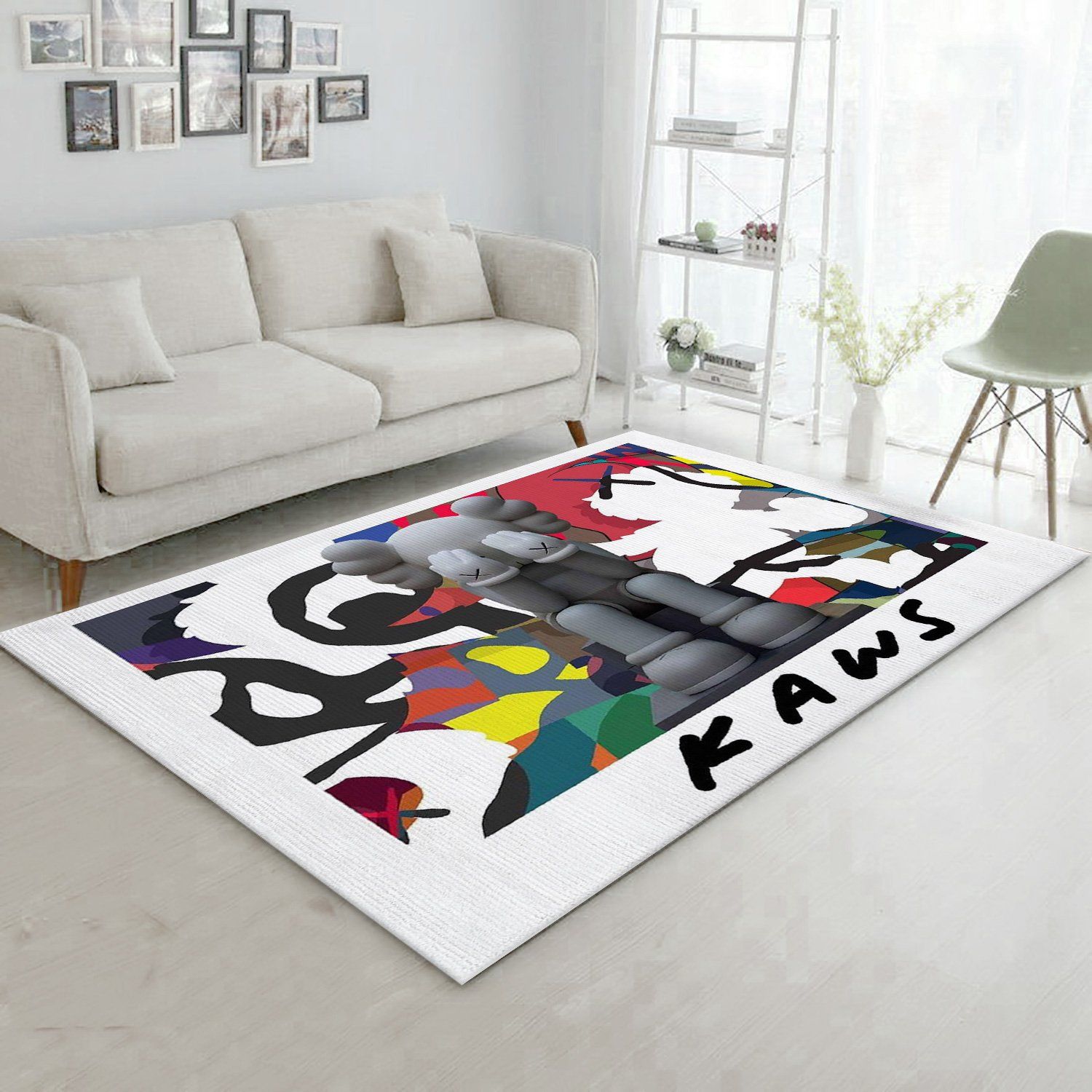 Kaws Small Lie Set Area Rug Living Room Rug US Gift Decor - Travels in  Translation