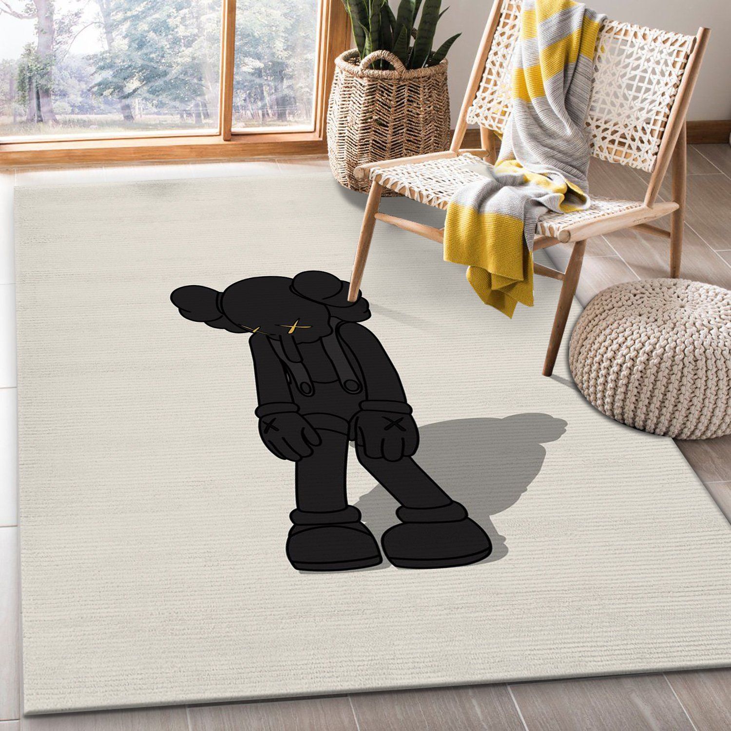 Kaws Small Lie Set Area Rug Living Room Rug US Gift Decor - Travels in  Translation