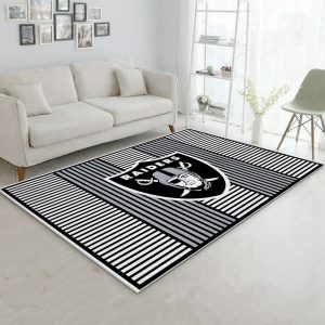 Las Vegas Raiders Area Rugs Bedroom Non-slip Carpet Living Room Floor Mat  Decor