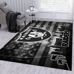 Las Vegas Raiders NFL Vintage Roundel Rug