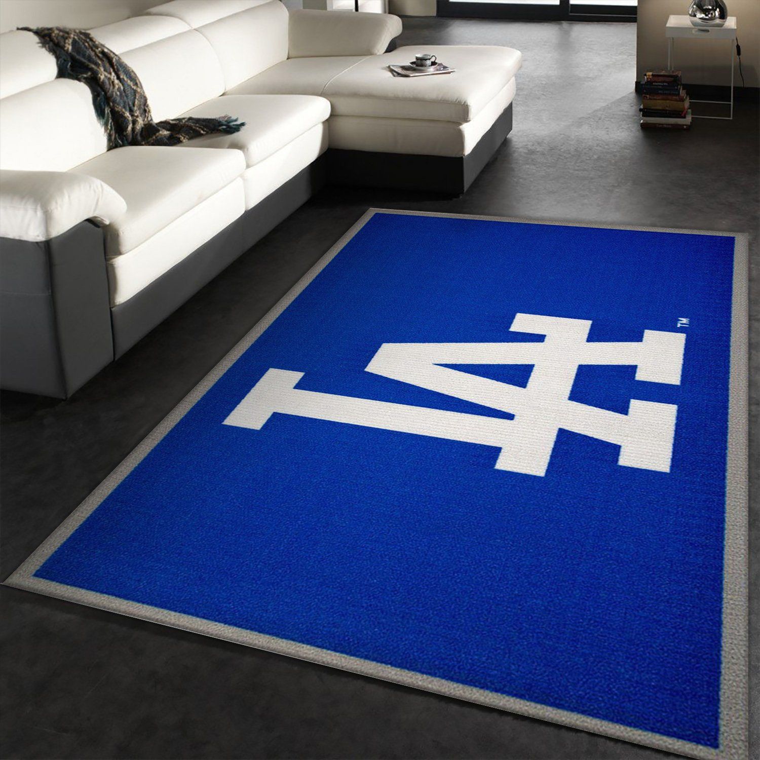 Los Angeles Dodgers Logo Team Blue Area Rug Living Room Rug Christmas Gift  US Decor