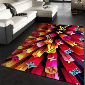 Louis vuitton lv blue luxury area rug for living room bedroom carpet floor  mats keep warm in winter mat - Muranotex Store