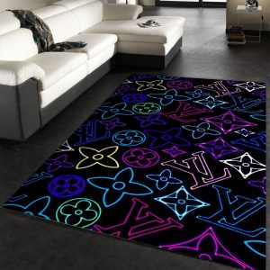 Louis vuitton lv blue luxury area rug for living room bedroom carpet home  decorations mat