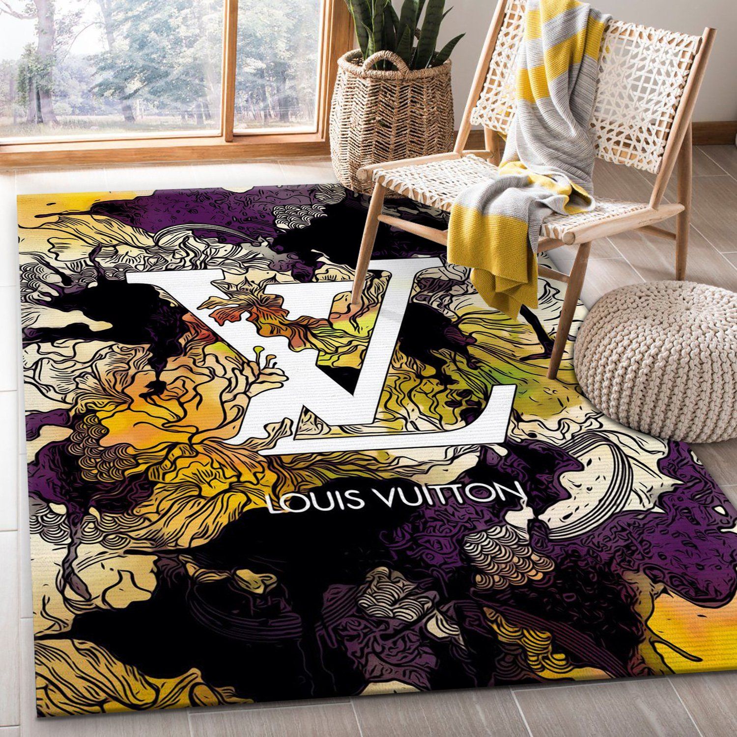 Louis Vuitton Area Rugs Living Room Rug Floor Decor Home Decor - Travels in  Translation