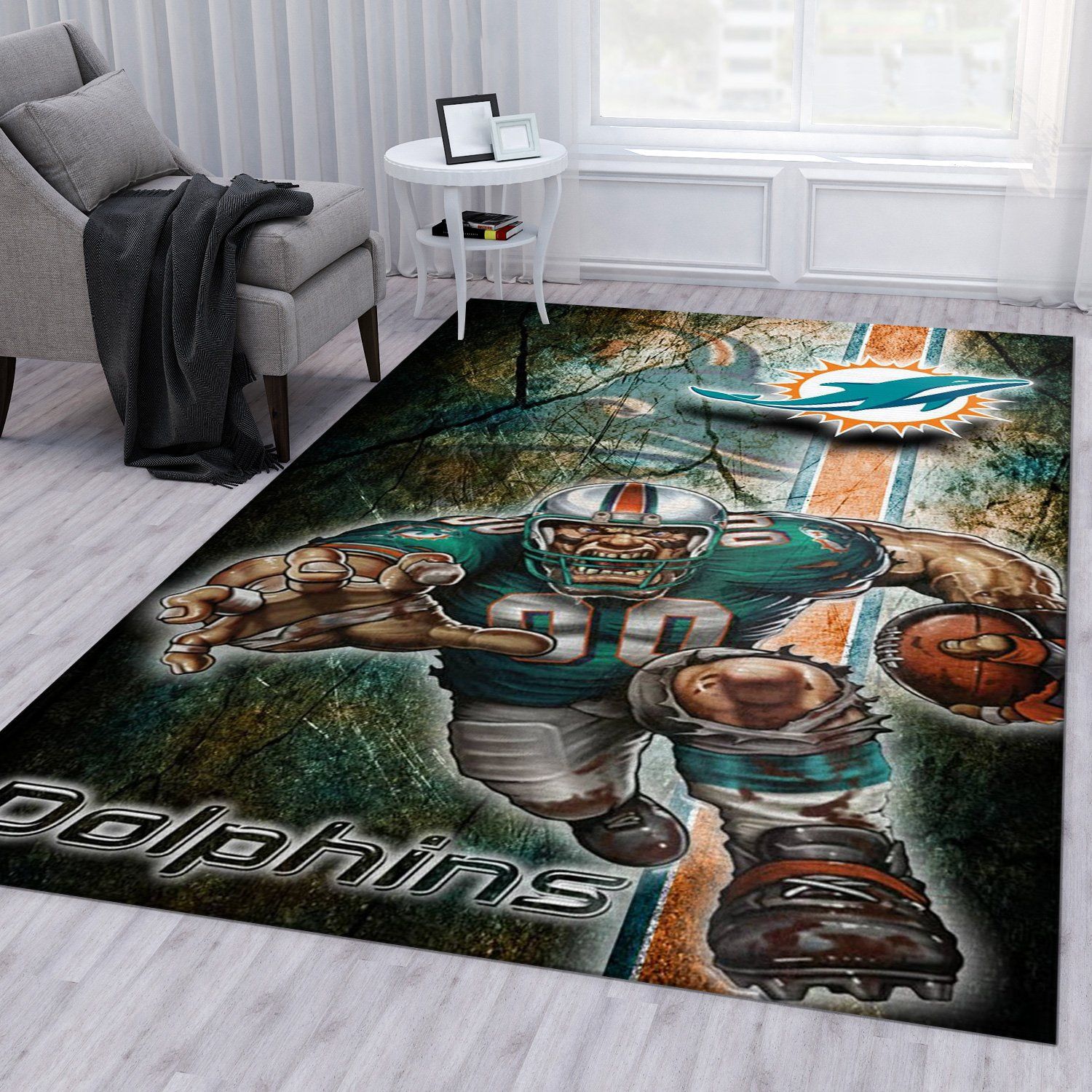 Miami Dolphins Galax NFL Christmas Gift Rug Living Room Rug Floor Decor  Home Decor - Travels in Translation